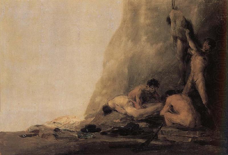 Francisco Goya Cannibals preparing their victims china oil painting image